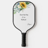 ひまおもしろいフラワーズフールヤカスタム ピックルボールラケット (裏面)