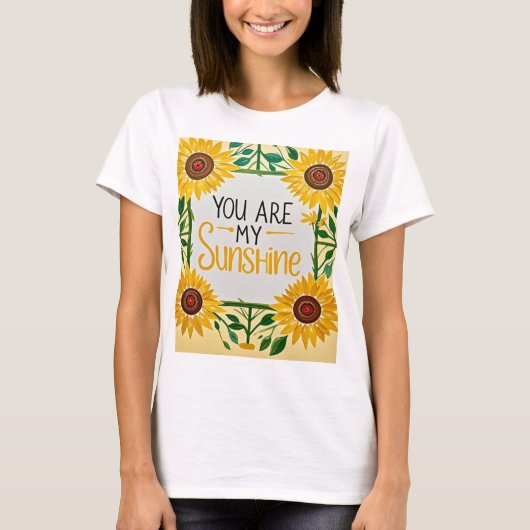 ひまお洒落の花、君は僕の太陽の光だ Tシャツ (正面)