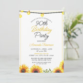 ひまお洒落わり90誕生日 招待状 (スタンド正面)