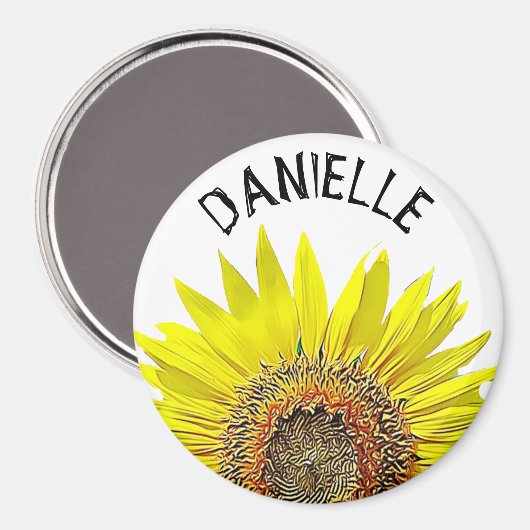 ひまかわいらしわり名マパーソナライズされたグネット マグネット (正面/裏面)