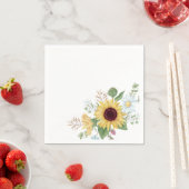 ひまかわいらし花とデイジーの山花 スタンダードカクテルナプキン (インサイチュ)