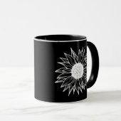 ひまかわいらし花数々の色の野花 マグカップ (正面右)