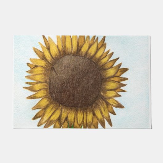 ひまかわいらし花 ドアマット (正面)