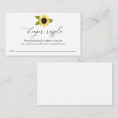 ひまわりおむつラッフルインサートカード エンクロージャーカード (正面/裏面)