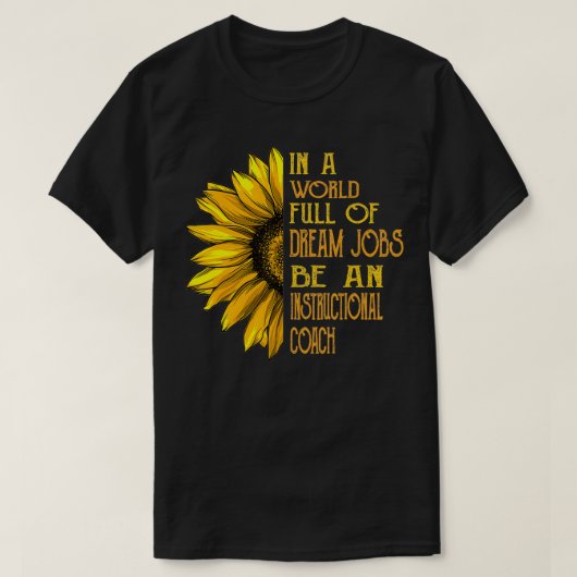 ひまわりおもしろいの教育コーチs tシャツ (デザイン正面)