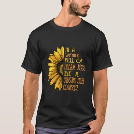 ひまわりおもしろいシャツ物質乱用相談員S Tシャツ (正面)