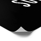 ひまわりおもしろい太陽とフラワープンダークBG ポスター (角)