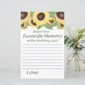 ひまわりお気に入りのの記憶誕生日ガール (スタンド正面)