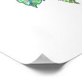 ひまわりお洒落のカラフルポスター ポスター (角)