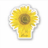 ひまわりかわいこちゃん シール (正面)