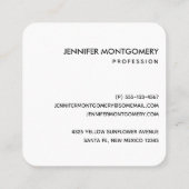 ひまわりかわいらしの黄色と緑のパターン スクエア名刺 (裏面)