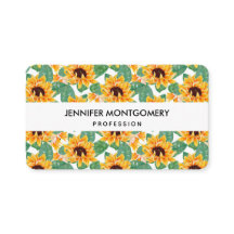 ひまわりかわいらしの黄色と緑のパターン