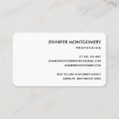 ひまわりかわいらしの黄色と緑のパターン 名刺 (裏面)