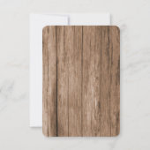 ひまわりかわいらし模様黄色と緑結婚色 出欠カード (裏面)