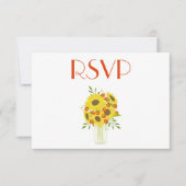 ひまわりかわいらしRSVP 招待状 (正面)