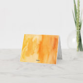 ひまわりがやってくる ベビーシャワー 感謝カード (裏面)