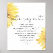 ひまわりがリングをプレゼントするゲームのポスター ポスター (正面)