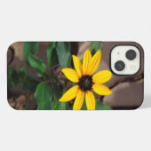 ひまわりが割れた泥から育つ iPhoneケース (裏面横)