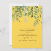 ひまわりが咲き誇るラスティックフォト ブライダルシャワー招待状 招待状 (裏面)