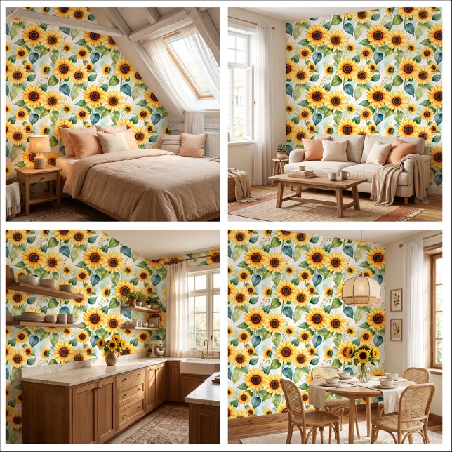 ひまわりが咲く楽園 ひまわりの花の壁紙 壁紙 (Your Blank Wall Is Begging for Sunshine. 🌻)