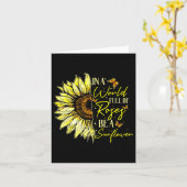 ひまわりが多い世界ではバラがかわいいグラフになる カード (黄色い花)