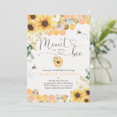 ひまわりが蜂のためにブライダルシャワーを意味する 招待状 (スタンド正面)