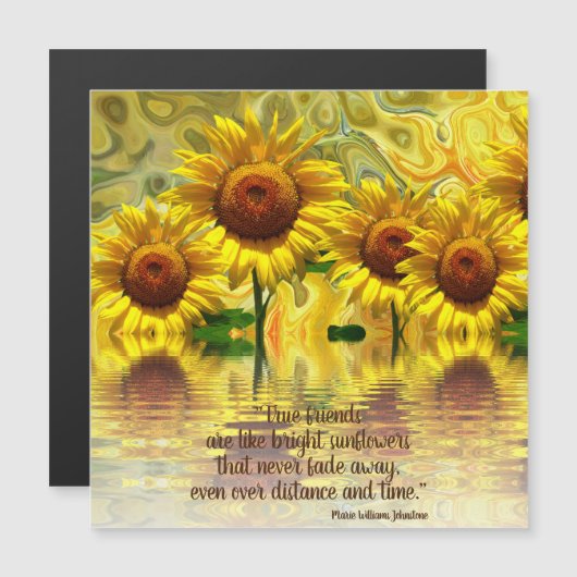 ひまわりことわざフレンズ決して磁気カードをフェード (正面/裏面)