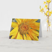 ひまわりすごいクローズアップ誕生日恵みカード カード (黄色い花)