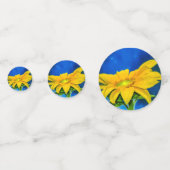 ひまわりつながりテーブル紙吹雪 コンフェッティ (裏面)