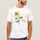 ひまわりとすずめ Tシャツ (正面)