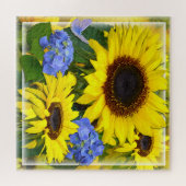 ひまわりとアジサイ ジグソーパズル (横)