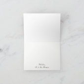 ひまわりとアンティークレースのウェディング感謝カード サンキューカード (内部)