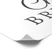 ひまわりとカボチャのブライダルシャワーウェルカムサイン ポスター (角)