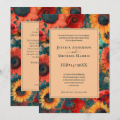 ひまわりとケシの夢想 招待状 (正面/裏面)