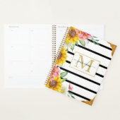 ひまわりとストライププランナー プランナー手帳 (ディスプレー)