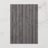 ひまわりとストリングライトの納屋風木製受付 エンクロージャーカード (裏面)