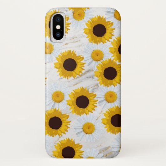 ひまわりとデイジーのB Case-Mate iPhoneケース iPhone X ケース (裏面)