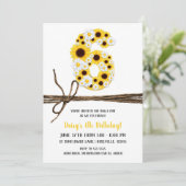 ひまわりとデイジー 6歳 誕生日パーティー 招待状 (スタンド正面)