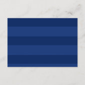 ひまわりとネイビーブルーの結婚式の受付カード エンクロージャーカード (裏面)