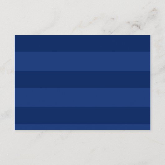 ひまわりとネイビーブルーの結婚式の受付カード エンクロージャーカード (裏面)