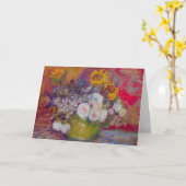 ひまわりとバラの花瓶 ヴィンセント・ヴァン・ゴッホ カード (黄色い花)