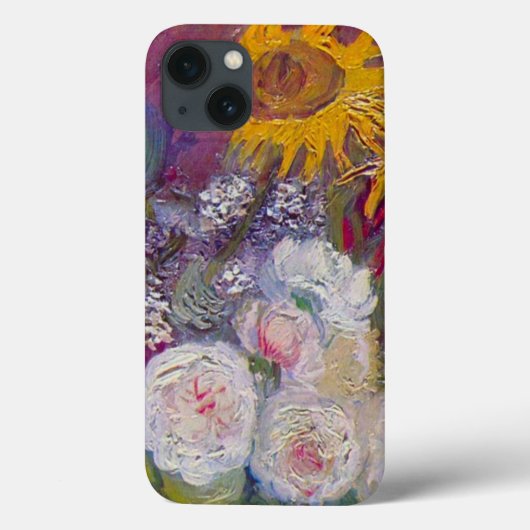 ひまわりとバラの花瓶 ヴィンセント・ヴァン・ゴッホ Case-Mate iPhoneケース (裏面)