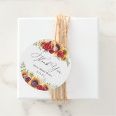 ひまわりとバラ 感謝のメッセージタグ フェイバータグ (インサイチュ)