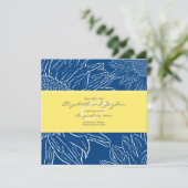 ひまわりとバンドのSave the Date: ネイビー イエロー セーブザデート (スタンド正面)