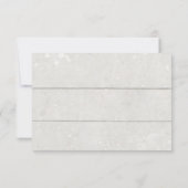 ひまわりとピンクの花のルースドパンブキン ウッディアーゼ 招待状 (裏面)