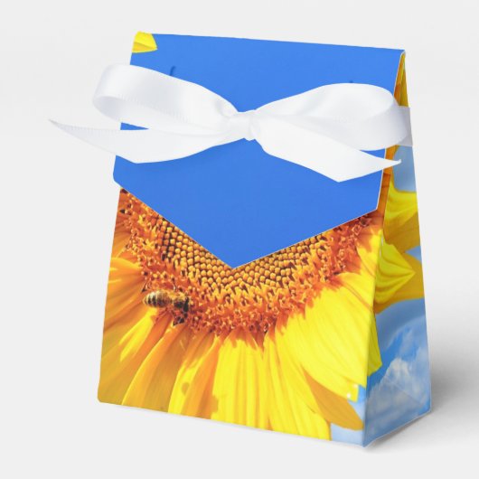 ひまわりとミツバチが好きな箱 フェイバーボックス (正面サイド)