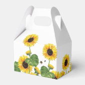 ひまわりとミツバチの感謝 フェイバーボックス (裏面サイド)