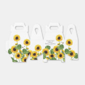 ひまわりとミツバチの感謝 フェイバーボックス (折り畳みなし)