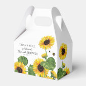 ひまわりとミツバチの感謝 フェイバーボックス (正面サイド)