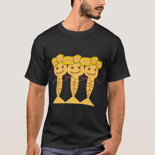 ひまわりとリトルマーメイド Tシャツ (正面)